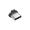 3in1 mágneses USB töltőkábel IPhone Lighting,Micro USB,USB Type-C 200cm fekete 360°