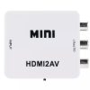 HDMI - AV RCA adapter Full HD 1080p videó jel konverter kábel Mini HDMI2AV