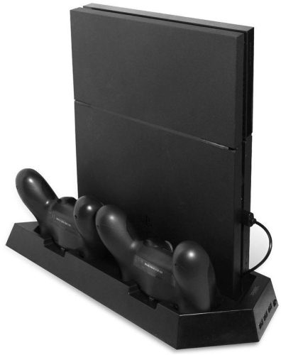 4in1 PlayStation 4 állvány,hűtő,USB elosztó és kontrollertöltő állomás PS4/Slim/Pro-hoz