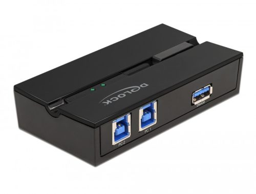 Delock USB 3.0 kapcsoló 2 személyi számítógép - 1 eszköz