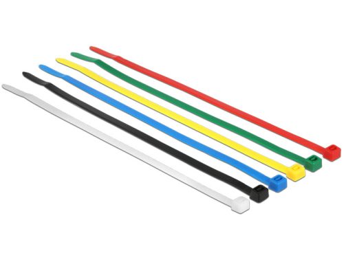Delock színes kábelkötözők, 200mm x 3.6 mm, 100 darab