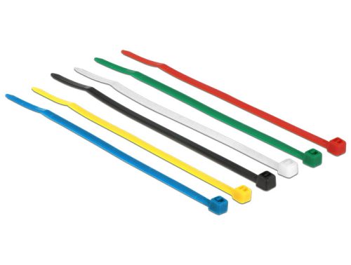 Delock színes kábelkötözők, 100mm x 2,5 mm, 100 darab