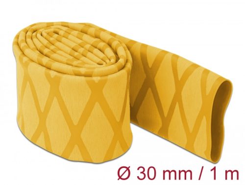 Delock Zsugorcső X-mintás nem csúszós 1 m x 30 mm sárga