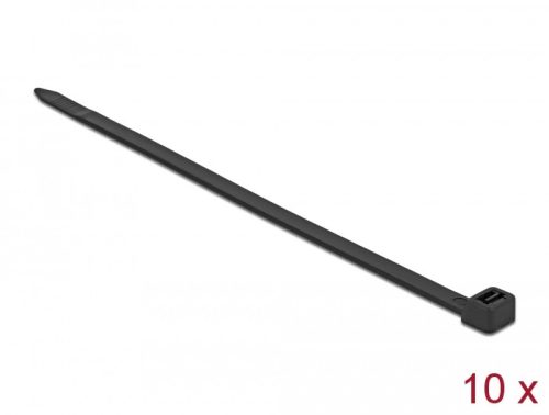 Delock Kábelkötegelő 800 x 8,8 mm (H x Sz), 10 darab fekete