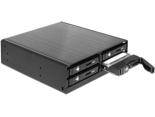 Delock 5.25  hordozható rack 4 x 2.5  SATA HDD / SSD-hez