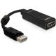 Delock Adapter Displayport apa > HDMI anya, 12,5 cm, fekete