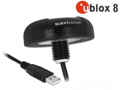 Navilock GNSS Beidou Galileo Galileo Glonass GPS NL-8004U u-blox 8 USB tetőre szer. 4,50 m Navilock