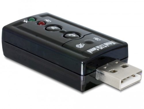 Delock USB 2.0 külso hangátalakító 24 bit / 96 kHz S/PDIF-fel
