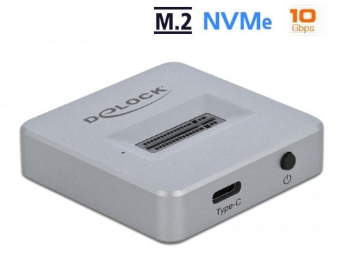 Delock M.2 dokkoló állomás M.2 NVMe PCIe SSD-hez USB Type-C  anya