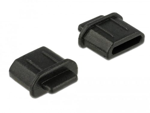 Delock Porvédő HDMI micro-D típusú kimenethez fogantyúval 10 db fekete