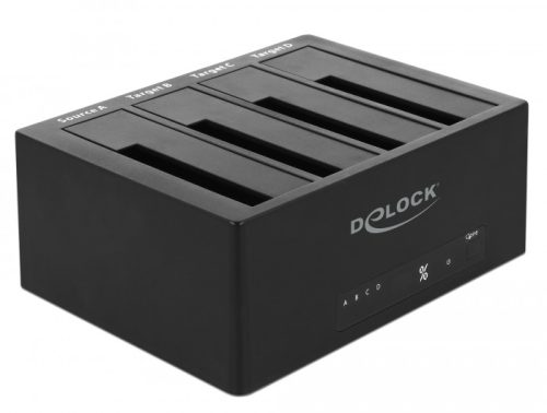 Delock USB 3.0 Dokkoló állomás 4 db. SATA HDD / SSD számára klón funkcióval
