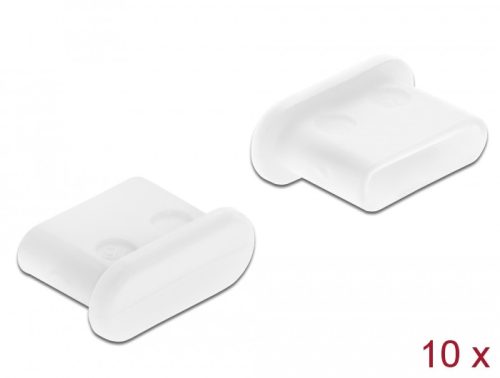 Delock Porvédő USB Type-C  kimenethez fogantyú nélkül 10 darab fehér