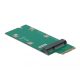 Delock Adapter M.2 kulcs B+M - Mini PCIe csatlakozási felület (PCIe / USB)