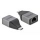 Delock USB Type-C  adapter Gigabit LAN 10/100/1000 Mbps   kompakt kialakítású