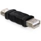 Delock Adapter nemváltó USB-A anya - USB-A anya