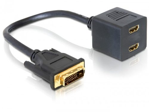 Delock adapter DVI 25 apa 2x HDMI anyára