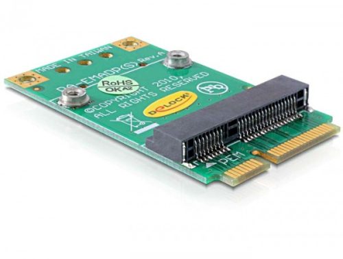 Delock Mini PCI Express (fél méret -> teljes méret) átalakító, 51x30x5 mm