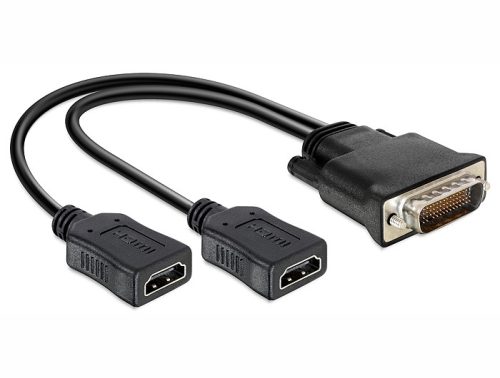Delock DMS-59 apa > 2 x HDMI anya adapter, 20 cm