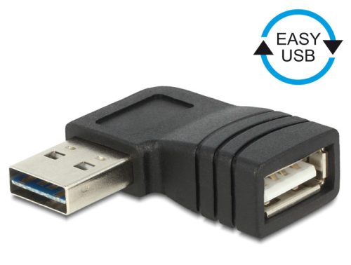Delock EASY-USB 2.0-A apa > USB 2.0-A anya bal/jobb forgatott adapter