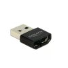 Delock adapter HDMI-A anya > USB A-típusú apa fekete