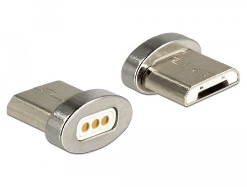 Delock USB Micro-B típusú apa mágneses csatlakozó