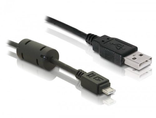 Delock USB2.0 A apa -  Micro-A USB  apa kábel, 1m