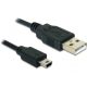 Delock USB 2.0-A   USB Mini-B 5 tűs, 0,70 m (apa/apa) kábel