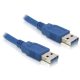 Delock USB 3.0-A kábel apa/apa 1,5m