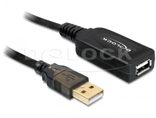 Delock USB 2.0-ás hosszabbító kábel (aktív), 20 m