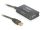 Delock USB 2.0 hosszabbító kábel, 10 m aktív, 4 portos Hub