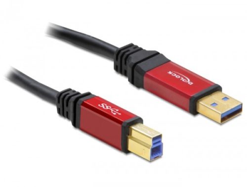 Delock USB 3.0-A > B apa / apa, 5 m prémium kábel