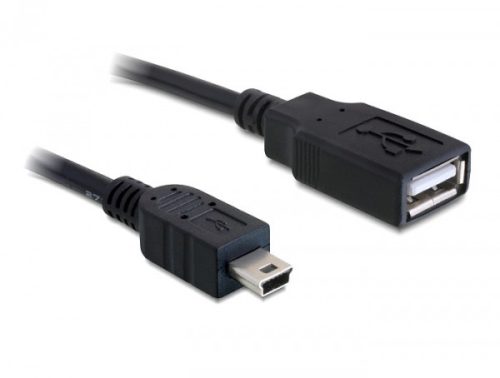 Delock kábel USB 2.0-A anya > mini USB apa 0,5 m