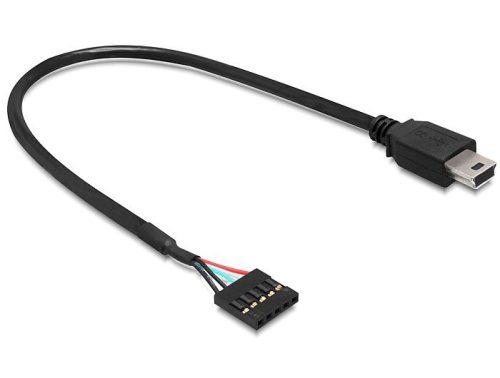 Delock USB 2.0 pin fejes anya > USB mini apa kábel, 30 cm