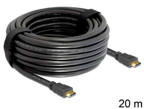 Delock nagy sebességű HDMI Ethernet kábel   HDMI A dugós > HDMI A dugós 20 m
