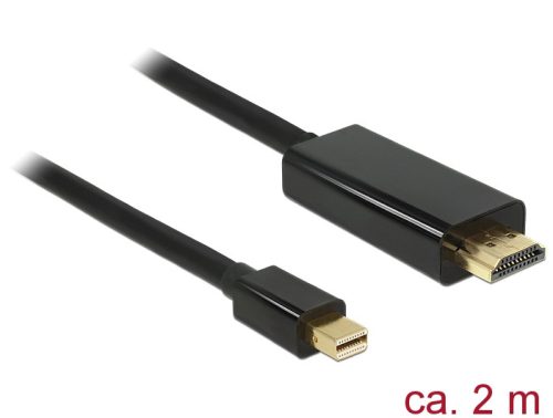 Delock kábel mini DisplayPort 1.1 dugó > HDMI-A dugó  csatlakzókkal 2 m
