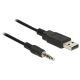 Delock kábel USB TTL apa > 3,5 mm 4 tűs sztereó jack apa 1,8 m (3,3 V)