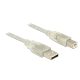 Delock USB 2.0-s kábel A-típusú csatlakozódugóval > USB 2.0-s, B-típusú csatlakozódugóval 1 m