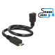 Delock kábel USB 2.0 Micro-B apa > USB 2.0 Micro-B anya OTG ShapeCable 0,35 m