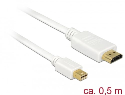 Delock Kábel mini Displayport 1.1 dugó > HDMI-A dugó 0,5 m