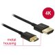 Delock kábel High Speed HDMI Ethernettel - HDMI-A apa> HDMI Mini-C apa3D 4K 2 m vékony Premium