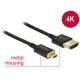 Delock Nagysebességű HDMI-kábel Ethernettel - HDMI-A-csatlakozódugó > HDMI Micro-D-csatlakozódugó,3D