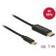 Delock USB Type-C koax kábel HDMI-hoz (DP Alt Mode) 4K 60 Hz 1 m