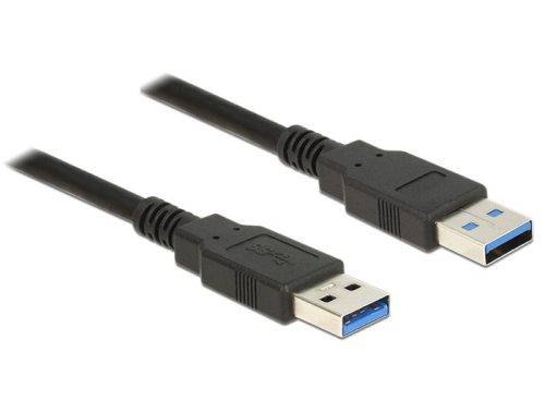 Delock USB 3.0-s kábel A-típusú csatlakozódugóval > USB 3.0-s, A-típusú csatlakozódugóval, 5,0 m, fe