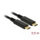 Delock USB 3.1 Gen 2 (10 Gbps) kábel Type-C a Type-C 0,5 m PD 5 A E-Marker