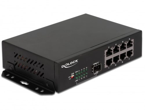 Delock Gigabit Ethernet-kapcsoló, 8 port + 1 SFP