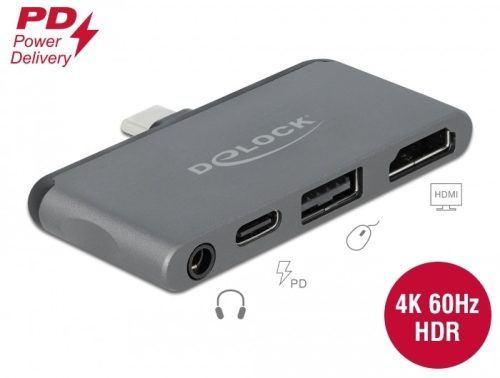 Delock Mini-dokkoló állomás iPad Pro készülékekhez 4K 60 Hz-en