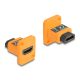 Delock D-típusú Modul HDMI-A anya   anya 4K narancssárga