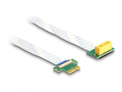 Delock PCI Expressz riser kártya x1 apa - x1 szlot 90 -os szögben FPC kábellel 15 cm hosszú