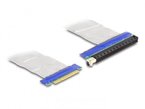 Delock PCI Expressz riser kártya x8 apa - x16 szlot kábellel 20 cm