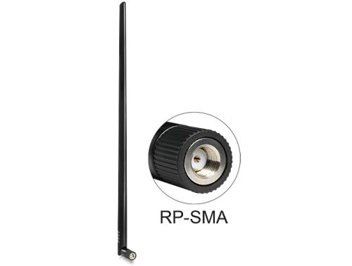Delock WLAN antenna RP-SMA 802.11 b/g/n 9 dBi mindenirányú, csuklós